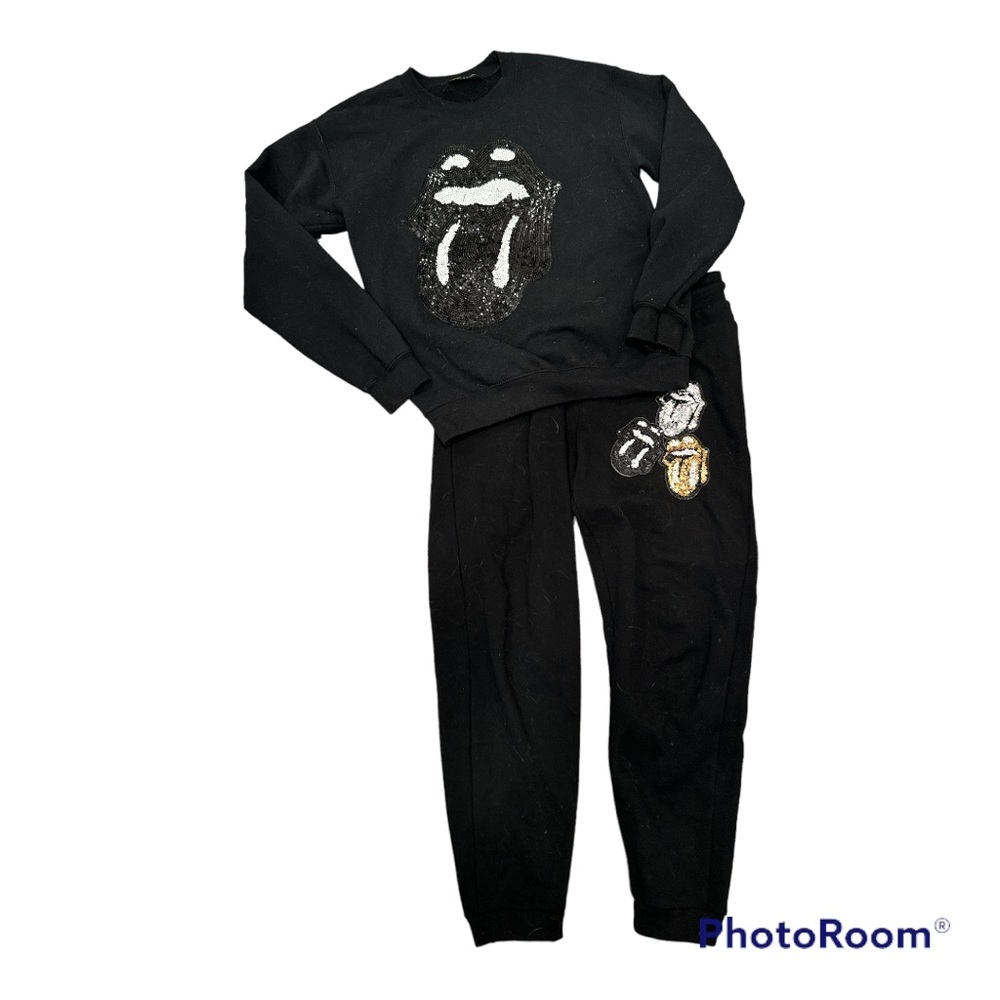 BLACK SOJARA SWEATSUIT SET